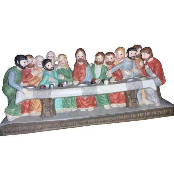 The Last Supper Religious Ceramic Figurine - Picture 5 of 11